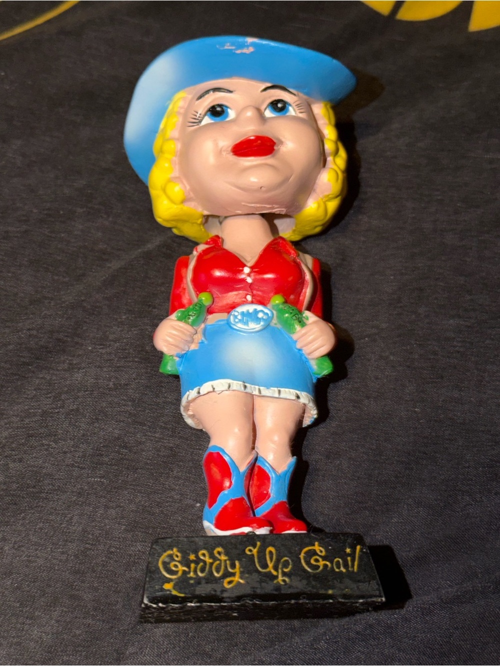 Giddy Up Gail Be A Winner Cowgirl Bobblehead Collectible Used Pre Owned As Is Us